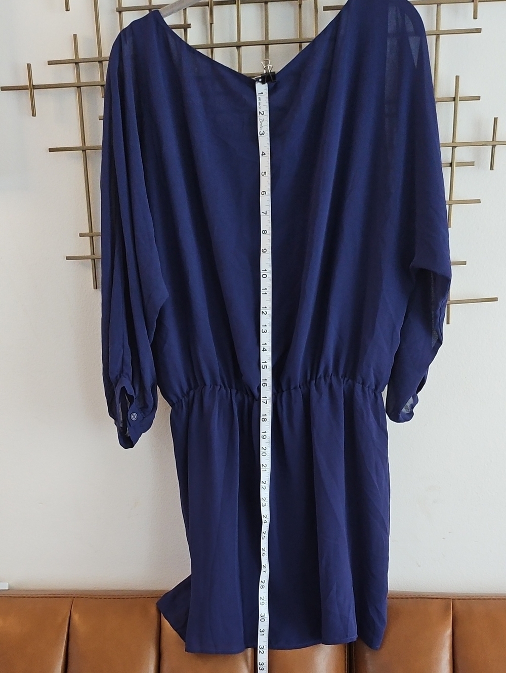 L-Naked Zebra- Royal Blue Mini Dress NWT - Picture 5 of 6
